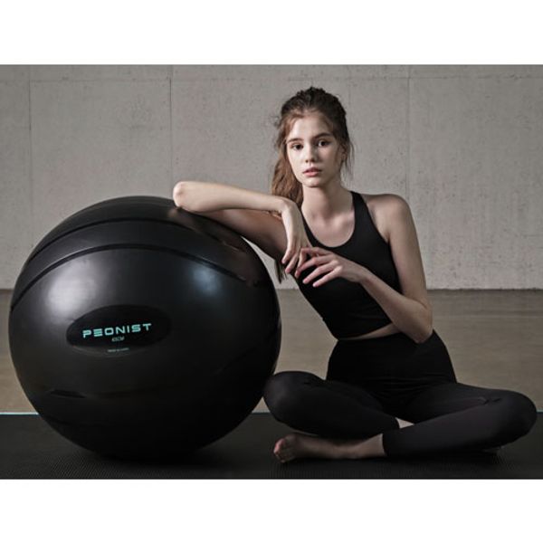 Peonist Premium PRO 65 Gym Ball, Black