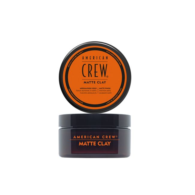 American Crew Texturising Matte Clay with Medium Hold & Low Shine, Gifts For Men, For Control & Definition (85g) Non-Greasy Formula, Hair Styling for Men