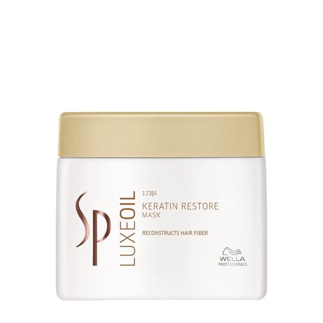 Wella SP System Professional Luxeoil Keratin Restore Mask, 1er Pack, (1x 400 ml)