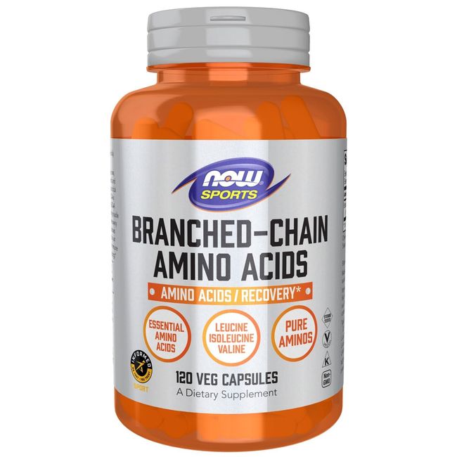 NOW Foods Branched-Chain Amino Acids, 120 Veg Capsules