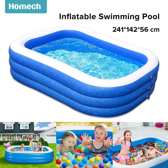 Large Family Swimming Pool Garden Outdoor Summer Inflatable Kids Paddling Pools