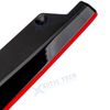For Chevy Camaro Glossy Black w/Red Rear Bumper Fin Canard Splitter Diffuser