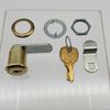 CompX C8054 Cam Lock 15/16"L x 3/4"D Cylinder Bright Brass 5 Disc Keyed Diff