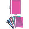 10Pcs A4 Presentation Folder, A4 Project Folder, Presentation Folders, Project Folders, Document Organiser Holder Case Plastic, Document Files Transparent Cover with 2 Hole Binding Blip(5 Colors)