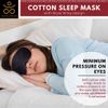 Samadhaan Eye Mask - 1 Pack Polka Dot Silk Eye Mask for Men and Women Sleeping, Comfortable and Super Smooth Soft Sleeping Eye Mask with Adjustable Strap, Works in All Nap Positions, Blindfold and Block Light Large Black & Red