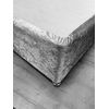 Belledorm Luxury Divan Base Wrap - Transforms a drab looking bed base - Crushed Velvet (Silver, King Size)