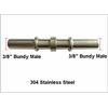 Fitting Bundy Male All Ends 3/8" Stainless Steel