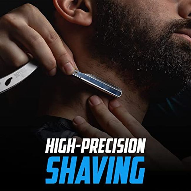 Beard Straightener Grooming Kit for Men, Beard Brush, Double Side Comb