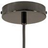 creative cables Cylindrical metal ceiling rose kit - Conical, Black pearl
