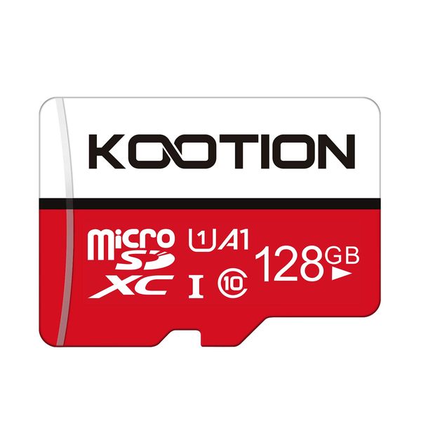 Kootion 128GB SD Karte Class 10 Micro SD Card 128G Speicherkarte MicroSDXC Mini Memory Card Klasse 10(A1 UHS-I U1) Speicher für Kameras Handy Tablets Android Smartphones