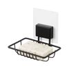 BESTLOCK Magic Bath Black Seifenhalter - Selbstklebend, Wasserdicht, Wiederverwendbar - Compactor