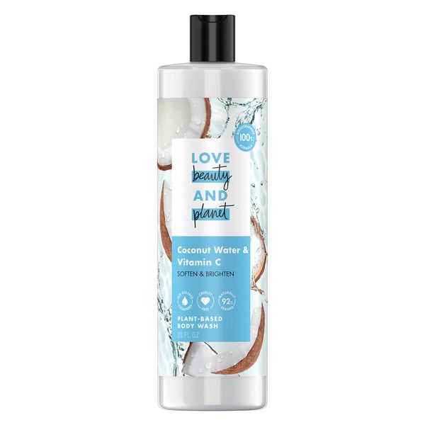 Love Beauty and Planet Plant Based Body Wash For Women and Men Shower Body Wash Skin Cleaning Wash (Coconut Water & Vitamin C)