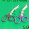 2 PCS ( BLACK & BLUE ) 7.25” UTILITY BANDAGE TRAUMA EMT SHEARS SCISSORS