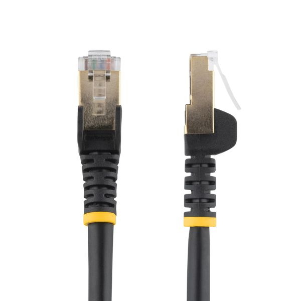 StarTech.com 30ft CAT6a Ethernet Cable - 10 Gigabit Category 6a Shielded Snagless 100W PoE Patch Cord - 10Gb Black UL Certified Wiring/TIA - CAT6a Ethernet Cable delivers 10 Gigabit connection free of