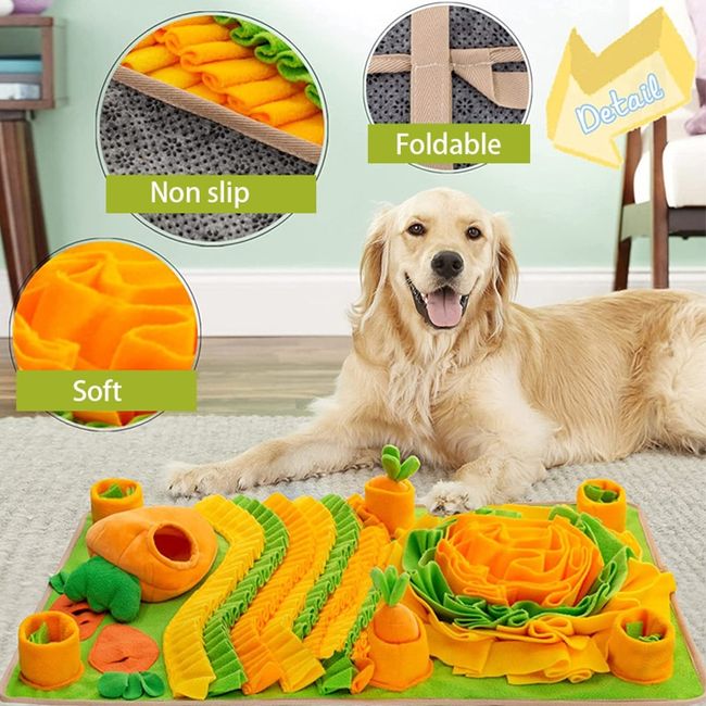 Washable Snuffle Mat for Dog, Sniffing Pad, Puzzle Toy, Slow