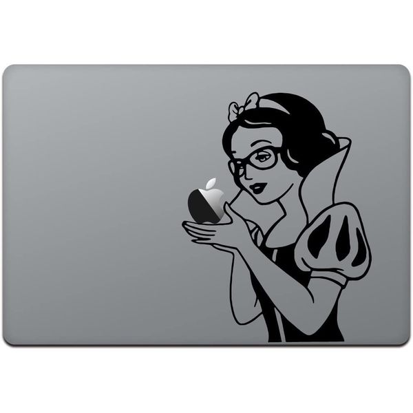 kaindosutoa Macbook Pro 13/15 2016/12 Macbook Sticker seal snow white Geek Glasses m778x , blk