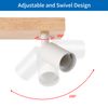 ANWIO White Ceiling Lights,Bedroom Kitchen Spotlights Ceiling Lights,Hallway Ceiling Light Fitting with E27 Base,Adjustable 3 Way Light Ceiling Spots Lamp(EUC-EA19- NO Bulbs)