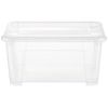 Ikea SAMLA Small Storage Box, Transparent, 5 Litres, 28x19x14 Centimetres, Plastic