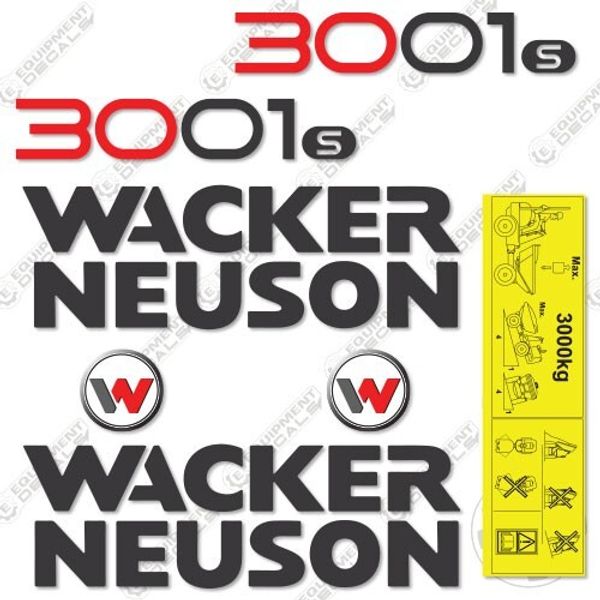 Fits Wacker Neuson 3001s Decal Kit Concrete Dumper Replacement Stickers 