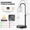Candle Warmer Lamp,With Timer & Dimmer(3Bulbs),Candle Lamp Warmer Height Adju...