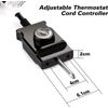 1500W 15A Electric Smoker/Grill Analog Adjustable Temperature Controller Heating