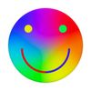 Multi-color rainbow face PopSockets Swappable PopGrip