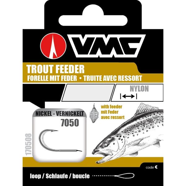 VMC Perfect Trout Hook Nickel with Spiral Size 6