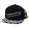 Mitchell & Ness Golden State Warriors New Checker Black Era Snapback Hat Cap