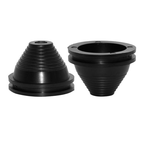 Flyshop 4-Pack Synthetic Rubber Grommets Firewall Hole Plug Wire Protection, 40 mm 1-9/16" Tower Shaped Grommet, 35 mm 1-3/8" ID, Black