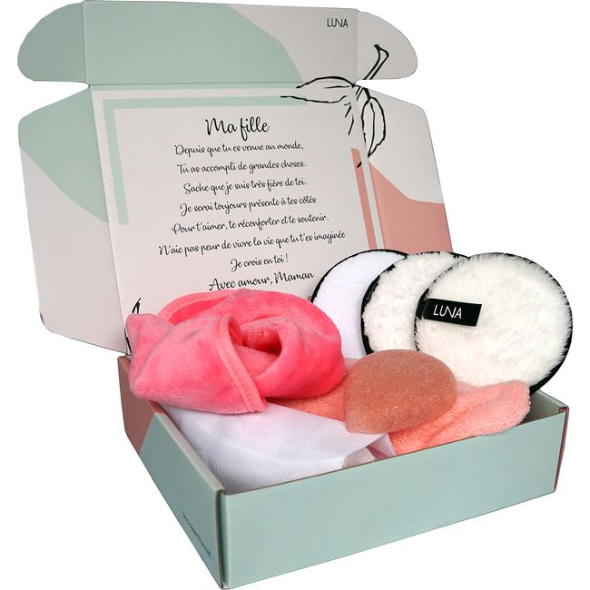 Women's Spa Beauty Care Gift Set with Personalised Message to Give to Your Daughter, 7 Original and Useful Products, Well-Being Gift Box, Birthday, Christmas, Mother's Day