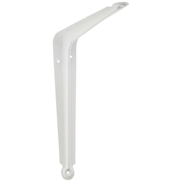 High Logic L-Shaped Shelf Bracket, White, 7.9 x 9.8 inches (200 x 250 mm)