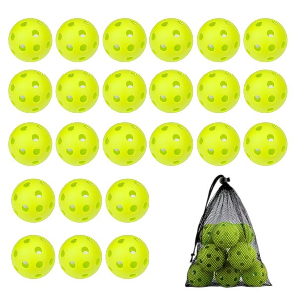 East Leaf Baseball, Batting, Training Balls, Perforated Balls, Practice, Toss Batting, Tee Batting, Change Balls, Lightweight, Crack-resistant, Non-Flying, Light Green, Storage Bag Included, Plastic,