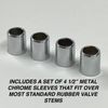 moon eye VW Wheels Tire Valve Stem Caps Chrome Beetle Bug convertible edition