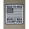 BACK TO BACK WORLD WAR CHAMPIONS US FLAG ARMY SWAT TACTICAL HOOK MORALE PATCH