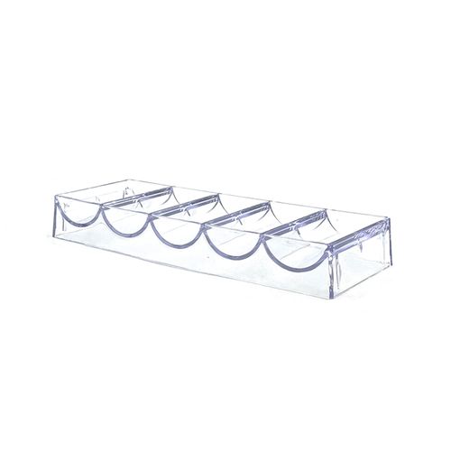 SEETOOOGAMES 10 Pieces Clear Acrylic Poker Chip Racks