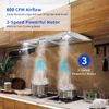 Built-In Range Hood 30inch Kitchen Insert Cooking Vent 800CFM w/LEDs 3-Speed New