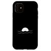 iPhone 11 Beach Cute Summer Sun Palm Surf Waves Outline Case