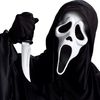 Scream 4 Ghost Face Mask With Shroud - Adult Accessory