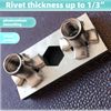 ZXTDBMBB Rivet Nuts Pre-Bulbed Shank Threaded Insert Nut Stainless Steel 304 Flat Head 8Pcs M6-1