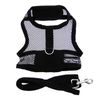 DOGGIE DESIGN Cool Mesh Dog Harness (Small, Solid Black)