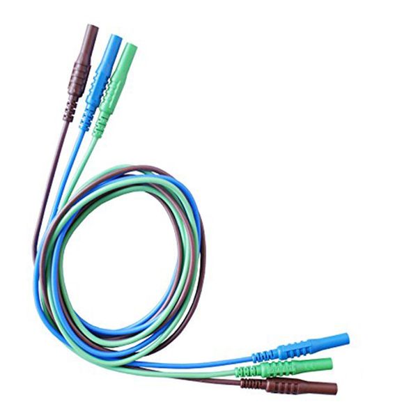 LDM202 Brown/Green/Blue Test Leads Set for Kewtech, Multifunction Testers
