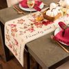 DII Rustic Autumn Leaves Kitchen Collection Thanksgiving & Fall Table Décor, Reversible Table Runner, 14x72