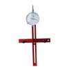 FTtool Carpenter's Table Saw, Dial Gauge, Parallelism Correction, Adjustable, Precision Dial, Drilling Machine, Alignment, 9.1 inches (232 mm), Red, 168C