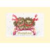 Bothy Threads Counted Cross Stitch Kit Christmas Card - Sledgehogs