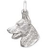GERMAN SHEPHERD ~ Heavy Solid Sterling Silver LARGE Dog Pendant ~ 30 Breeds Handmade UK!