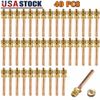 40pc Service/Access Valve 1/4" SAE * 1/4"OD 2.75" Stem Core AC Air Refrigeration