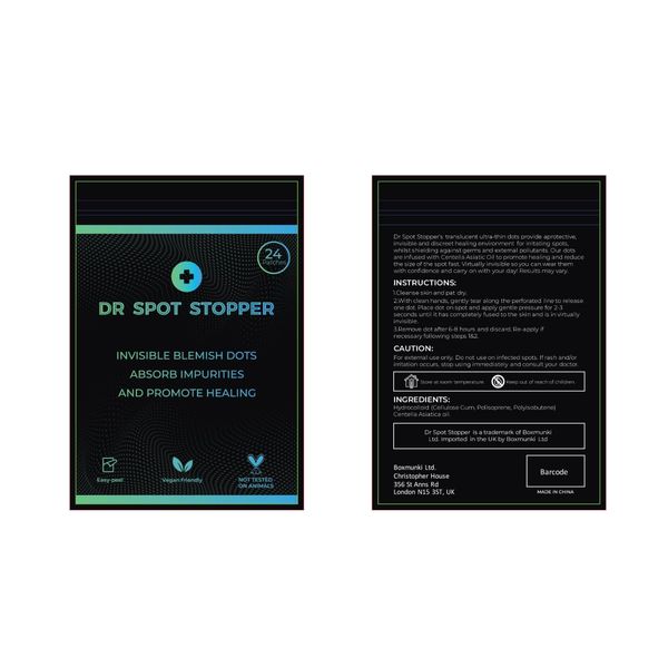 DR PIMPLE STOPPER Acne Spot Patches Pack of 24 Translucent Hydrocolloid infused with Centella Asiatic Oil Patch Spot Treatment Stickers for Face and Body - Fast-Acting, Korean Skincare (pack of 5)