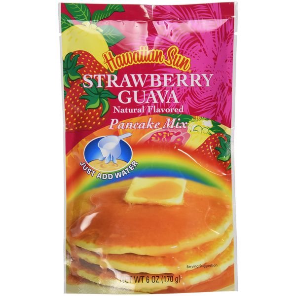 Hawaiian Sun Strawberry Guava Pancake Mix, 6 Ounce