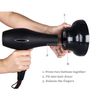 Hairizone Universal Diffuser for Hair Dryers with Nozzle D=1.7"-2.6" for Curly or Wavy Hair Styling, Dry and Gain Maximum Volume without Frizz Black