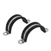 sourcingmap 38mm U Clips EPDM Rubber Lined Mounting Brackets 5pcs for Pipe Tube Cable